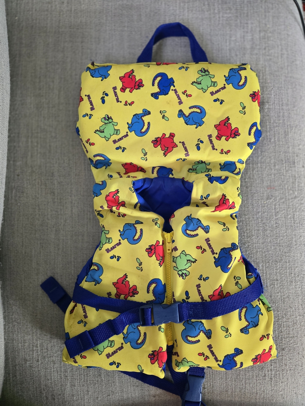 Kids Yellow Dinosaur Life Vest